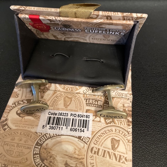 One of a kind Guinness Cufflinks purchased at the Guinness brewery in Ireland. - Picture 3 of 3
